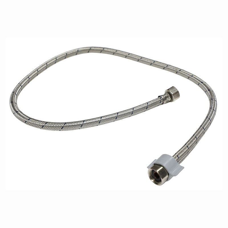 Stainless steel supply tube for sink - lavatory 1/2" FIP x 1/2" FIP 100 cm coflex