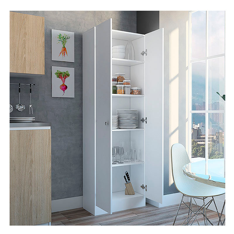 Alacena multiuso 2 puertas blanco 180 x 60 x 30 cm