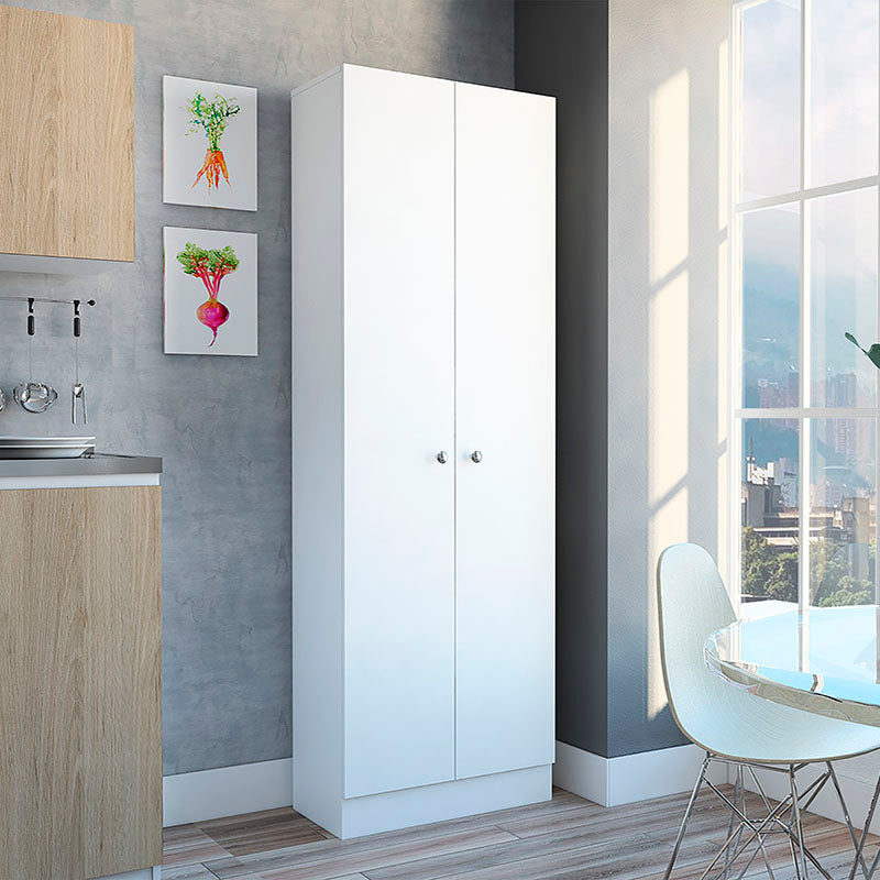 Alacena multiuso 2 puertas blanco 180 x 60 x 30 cm