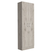 Alacena multiuso 2 puertas ceniza 180 x 60 x 30 cm