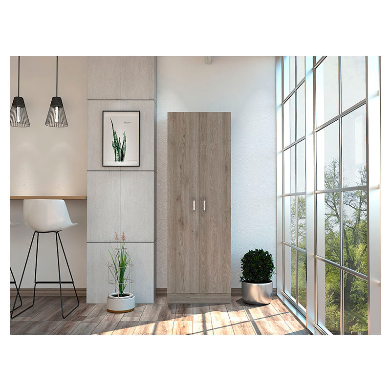 Alacena multiuso 2 puertas ceniza 180 x 60 x 30 cm