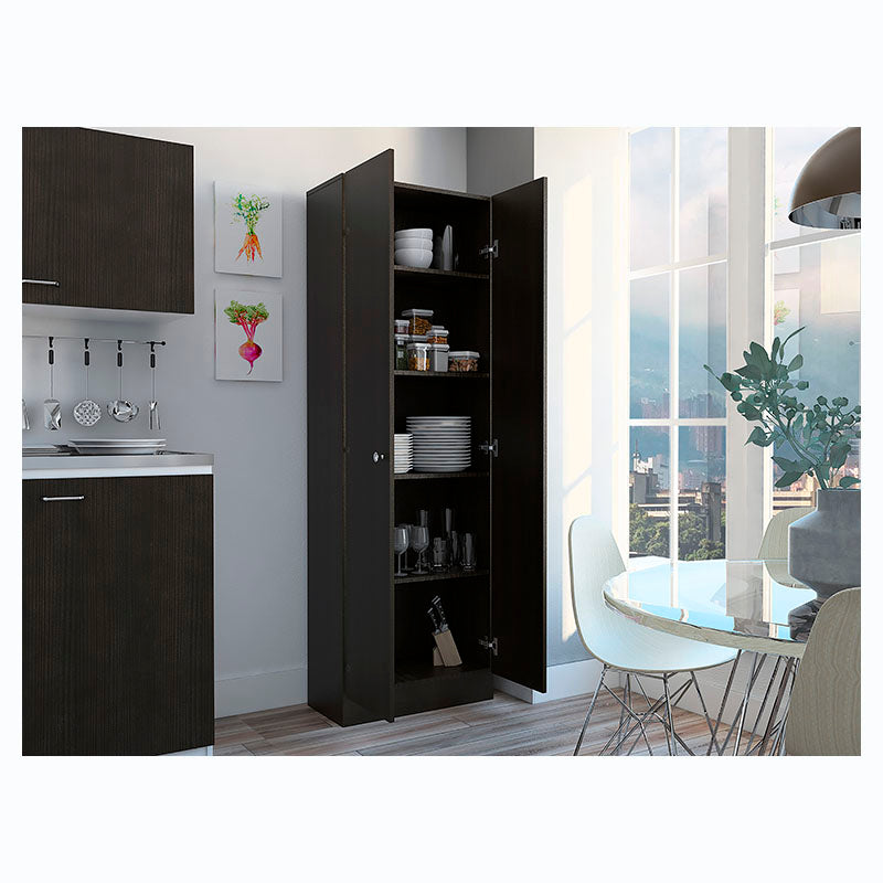 Multipurpose 2-door wenge cupboard 180 x 60 x 30 cm
