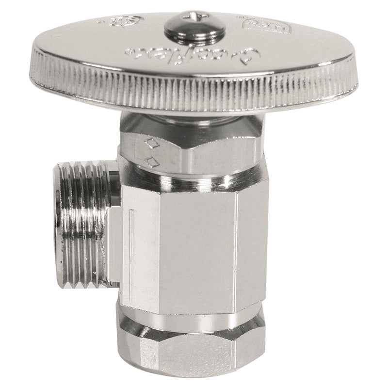 1/2" x 1/2" angle brass multi-turn stopcock coflex
