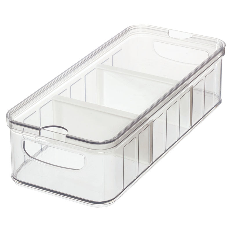 Organizador alimentos con 2 divisores plástico iDesign