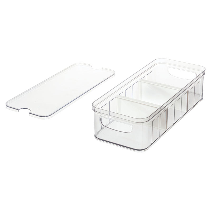 Organizador alimentos con 2 divisores plástico iDesign