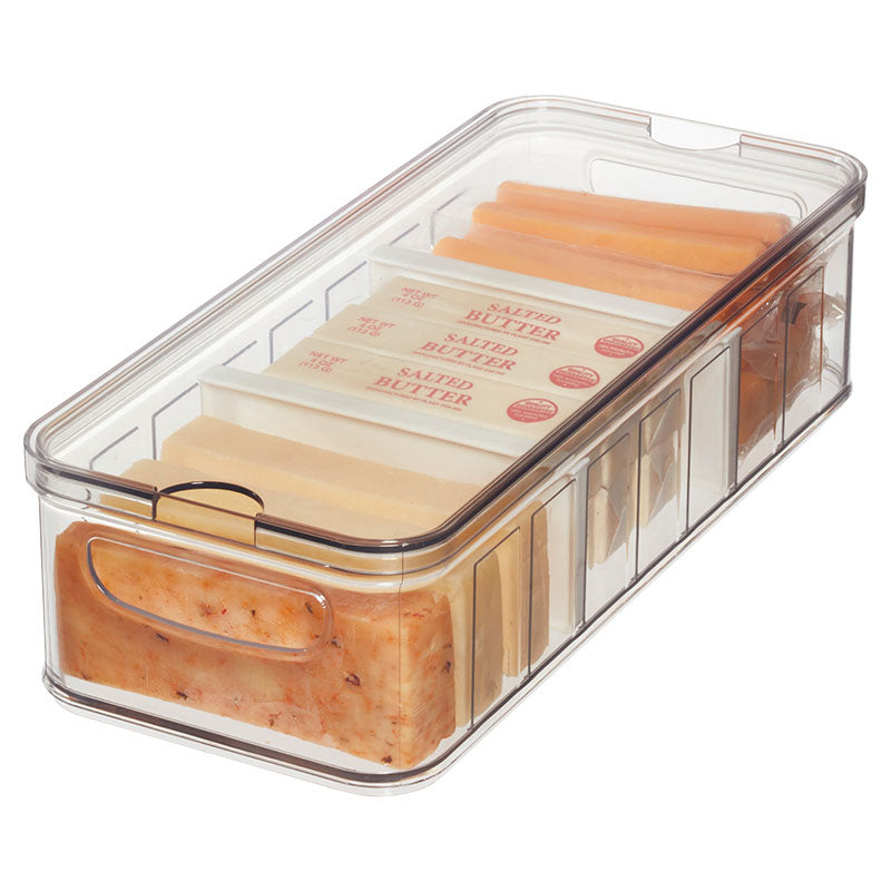 Organizador alimentos con 2 divisores plástico iDesign