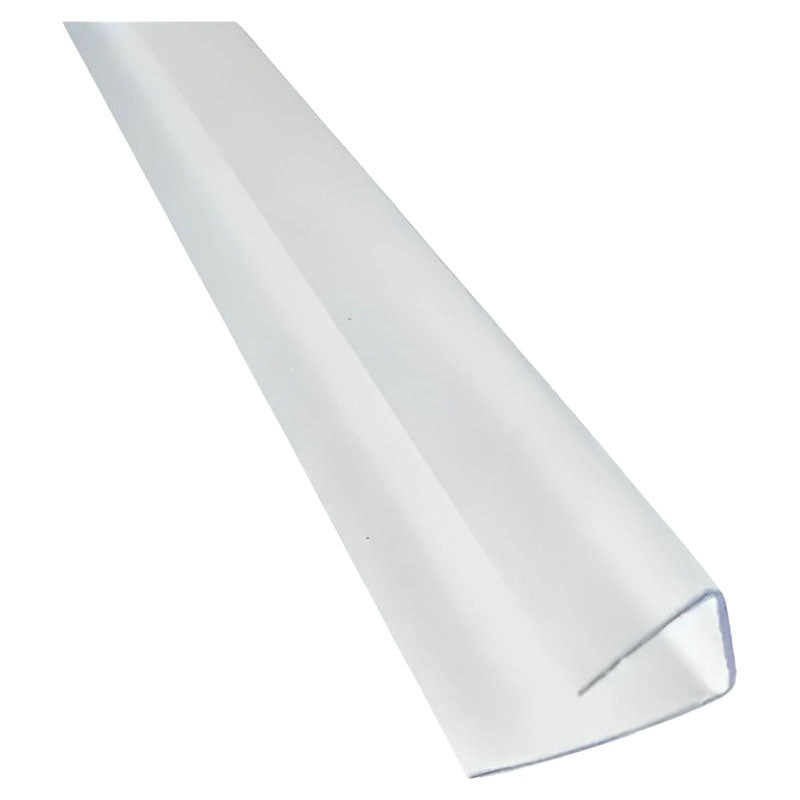 Tezza 8mm Polycarbonate U-Profile 2.1 x 366 cm Clear