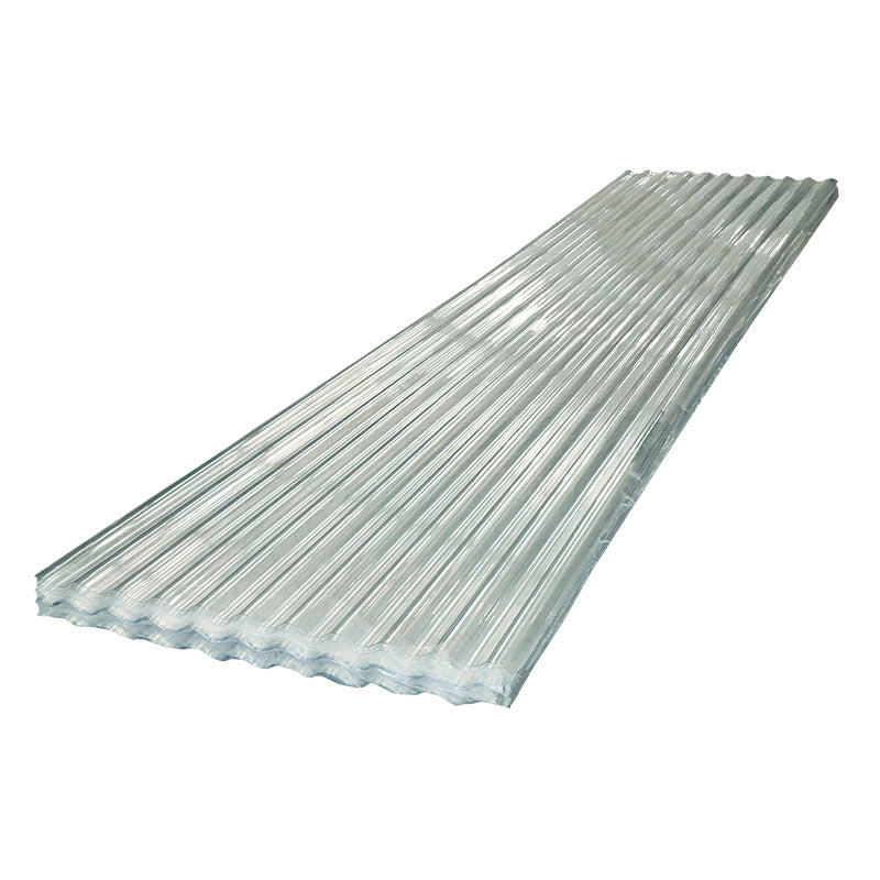 Lámina de policarbonato ondulada 0,65 mm 81 x 366 cm transparente