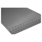 Lámina de policarbonato doble pared 8 mm 122 x 244 cm transparente Tezza