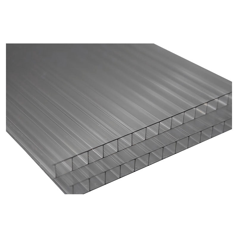 Lámina de policarbonato doble pared 8 mm 122 x 244 cm transparente Tezza