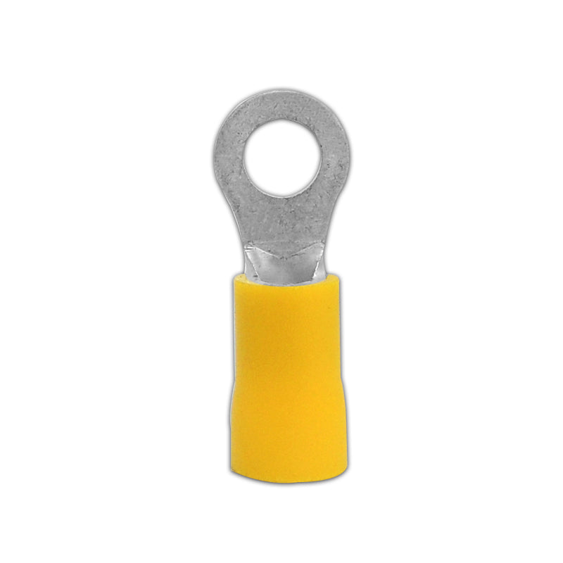 3/16" 12-10 AWG Yellow Ring Terminal 10 pcs