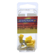 Yellow fork terminal 5/32" 12-10 AWG 10 pcs