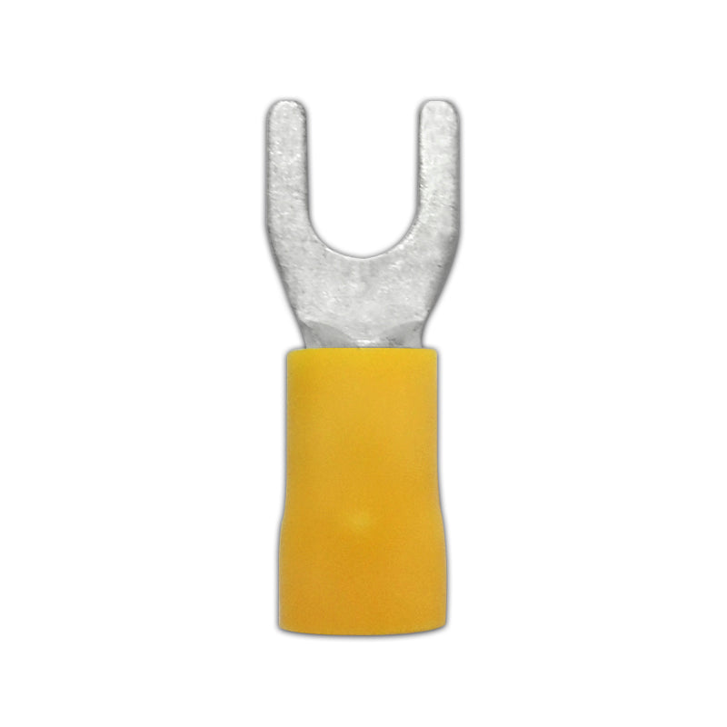Yellow Fork Terminal 3/16" 12-10 AWG 10 pcs