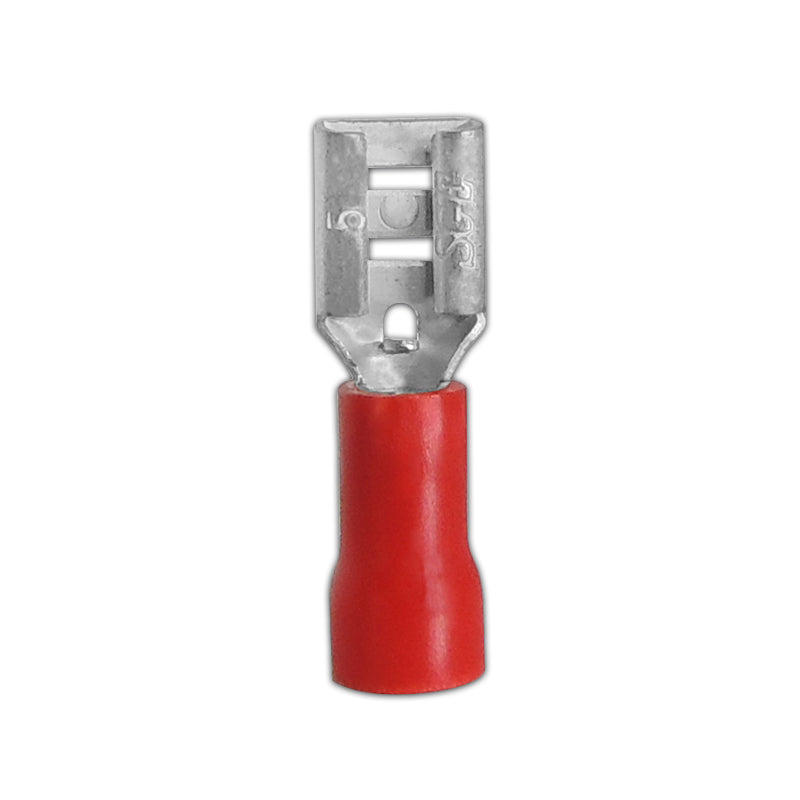 Female red terminal .187" 22-16 awg