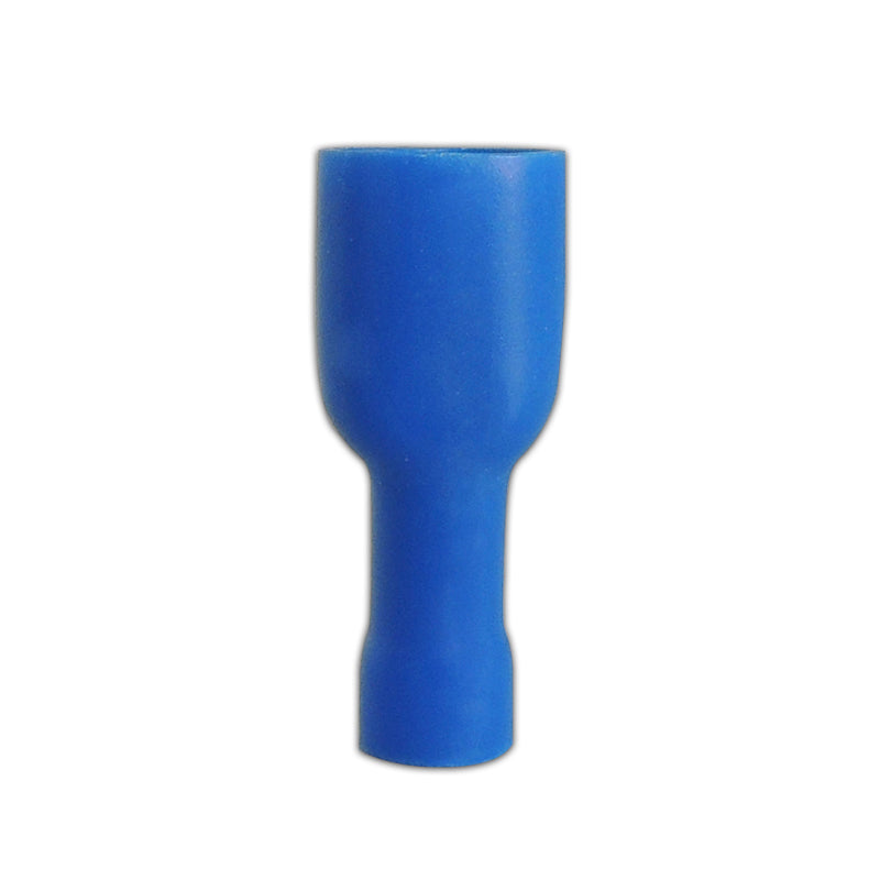 Blue insulated female terminal .250" 16-14 AWG 10 pcs