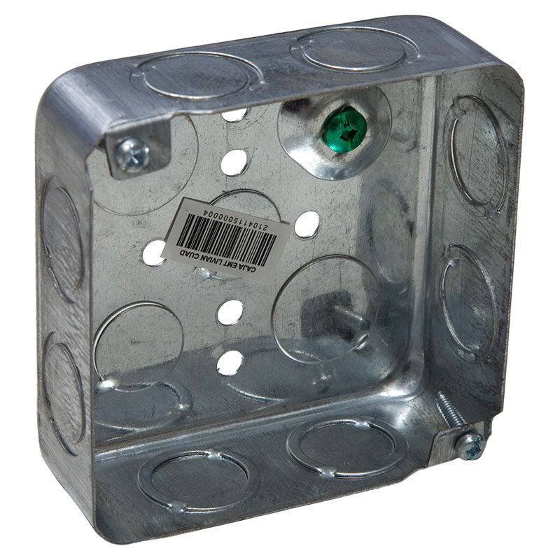 Lightweight square EMT box 1/2" . 3/4" 0.7 mm