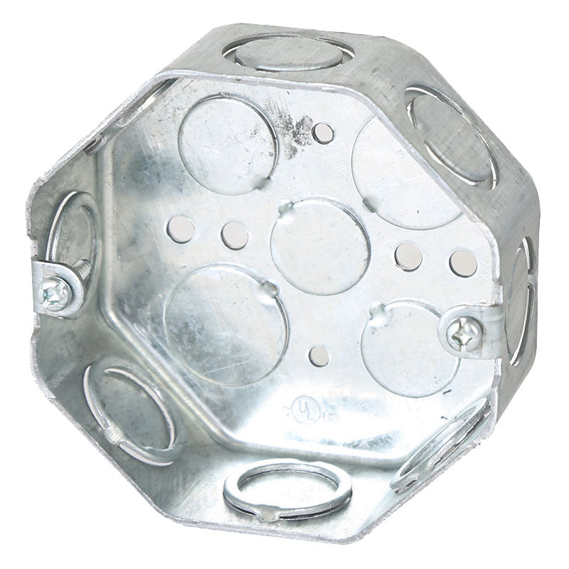 EMT octagonal box UL 1/2" and 3/4" 1.6 mm