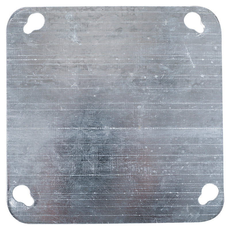 EMT blank cover for square box