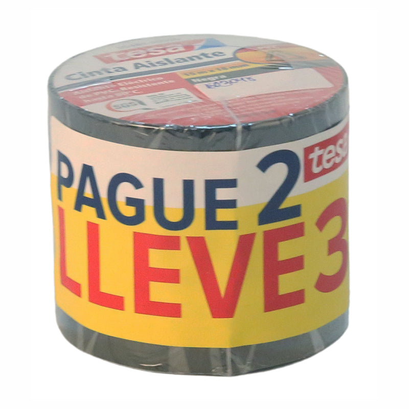 Cinta eléctrica Tesaflex 3/4" 45 m negro