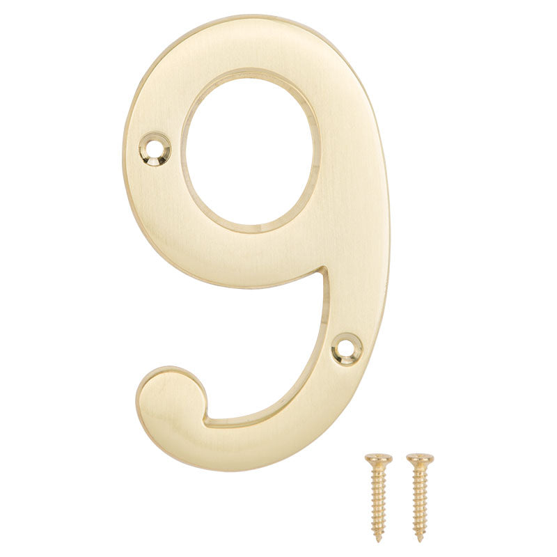 House number #9 gold 4" ProSource