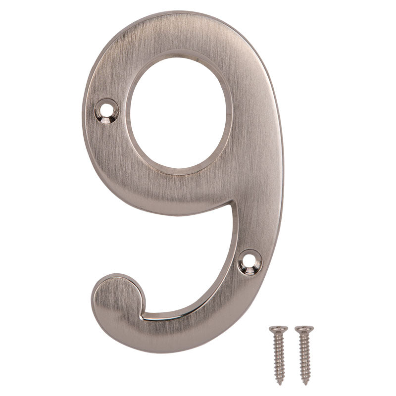 Número 9 de 4" níquel