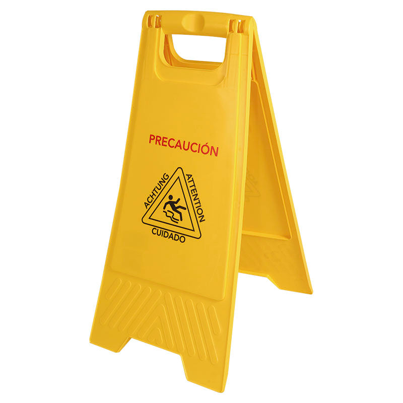 Señal de piso mojado plástica 30 x 62 cm