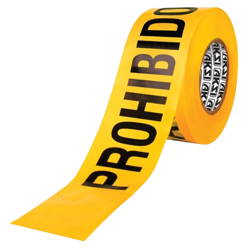 Rollo cinta restrictiva "prohibido el paso" 300 m amarillo Aksi