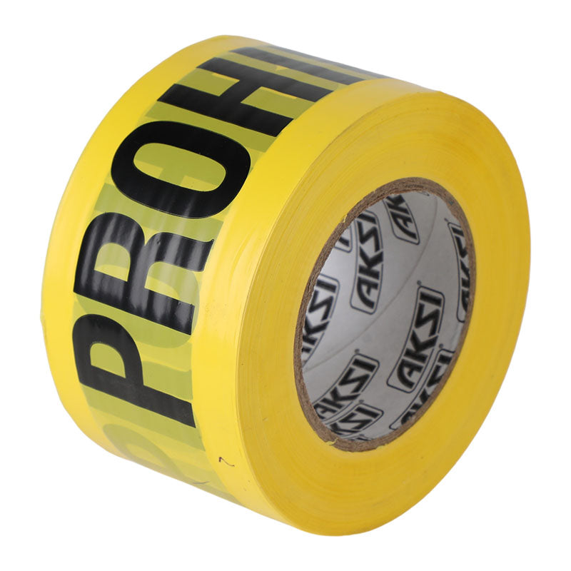 Rollo cinta restrictiva "prohibido el paso" 300 m amarillo Aksi