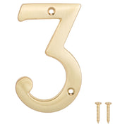 Número de casa #3 dorado 4" ProSource