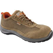 Size 44 safety shoe with composite toe cap and midsole