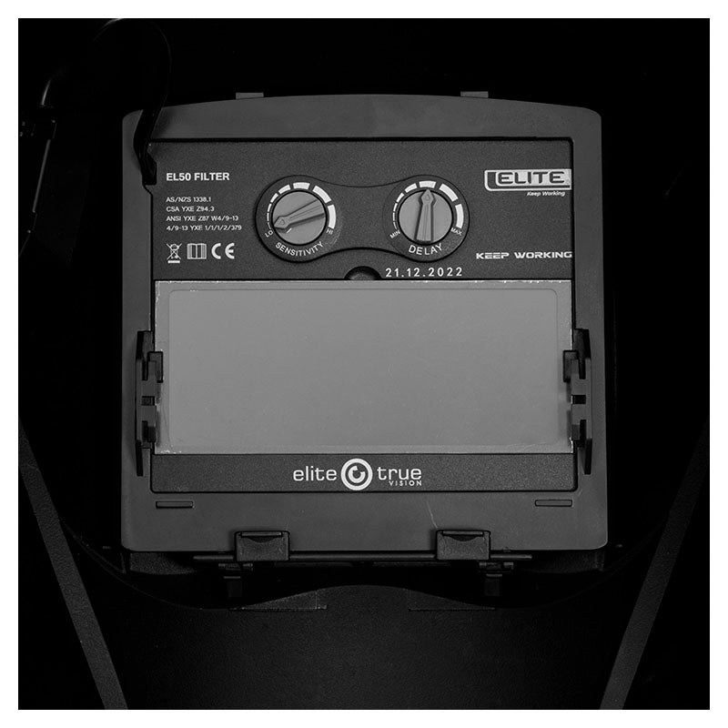 Careta fotosensible para electrodo, Tig, Mig y plasma con regulación de Din 4/9-13 Elite