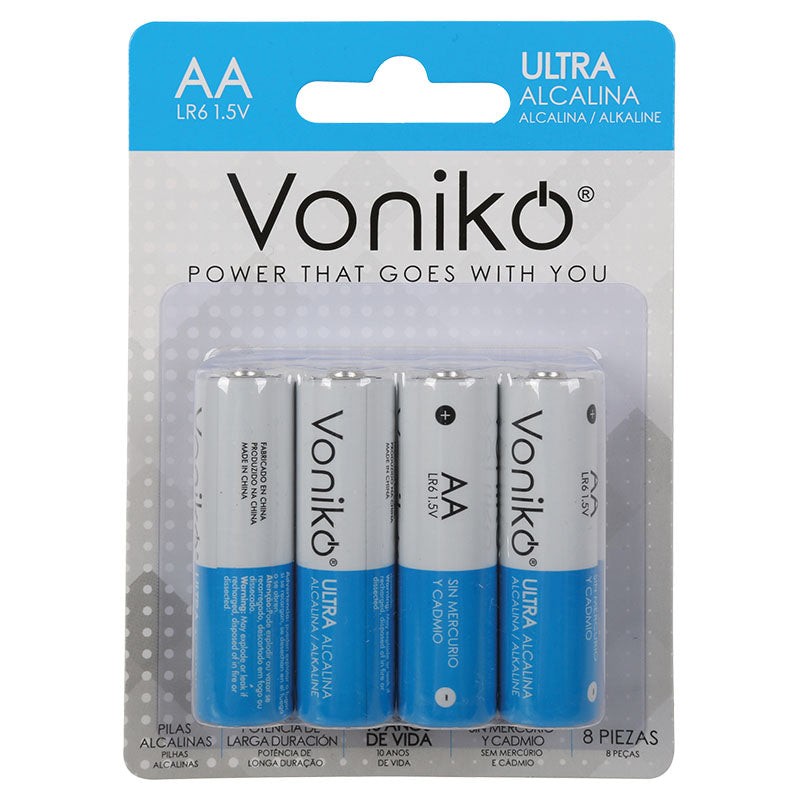 Paquete 8 baterías AA Voniko
