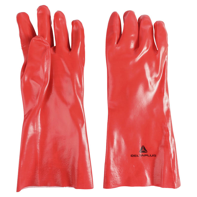 XL polyester and PVC chemical glove