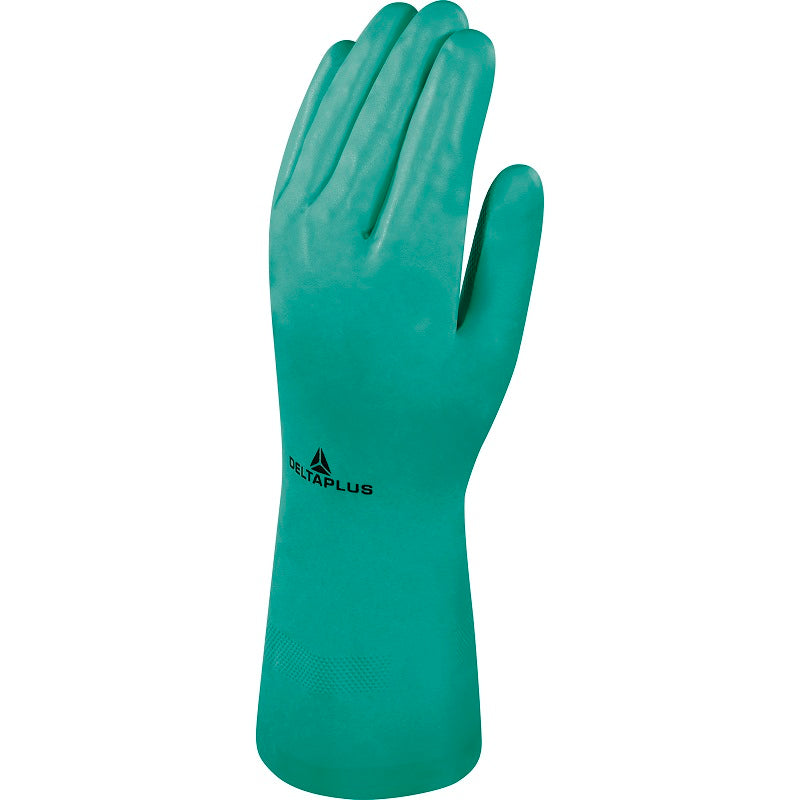 Nitrile glove with cotton flocking size M