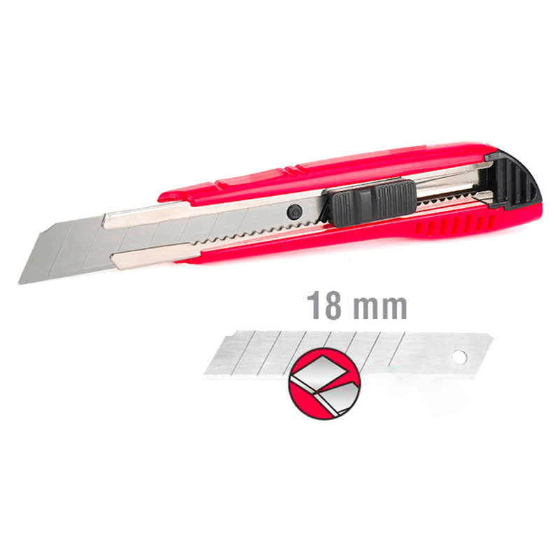 Cutter 18 mm plástico Workpro