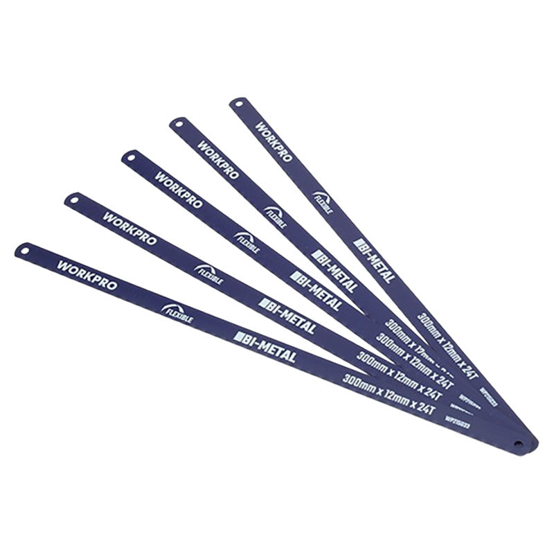 Set hoja segueta 5 uds 24 dientes por pulgada 12" WorkPro