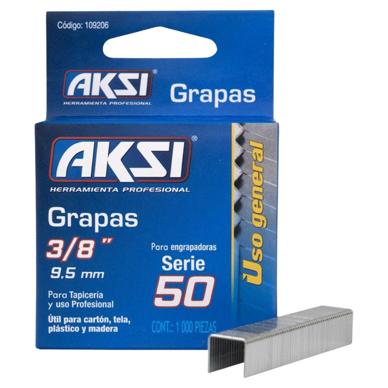 Paquete 1000 grapas T-50 3/8" Aksi