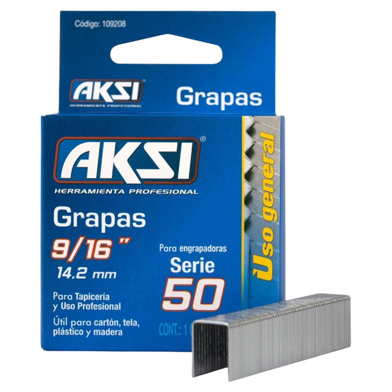 Paquete 1000 grapas T-50 9/16" Aksi