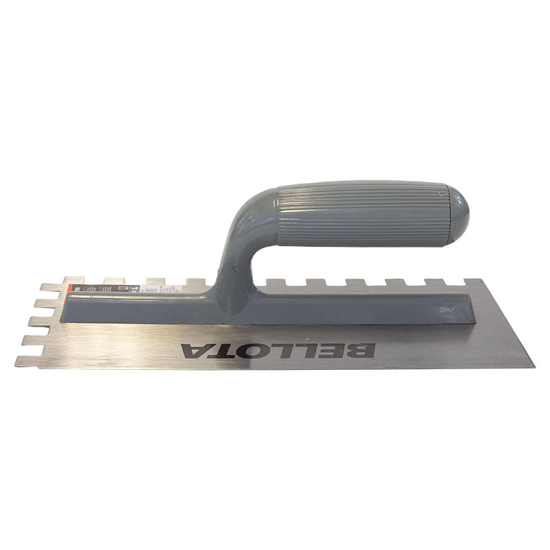 Llaneta dentada cuadrada 11" x 5" con mango plástico