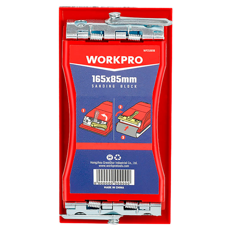 Lijadora manual 6,5 x 3" Workpro