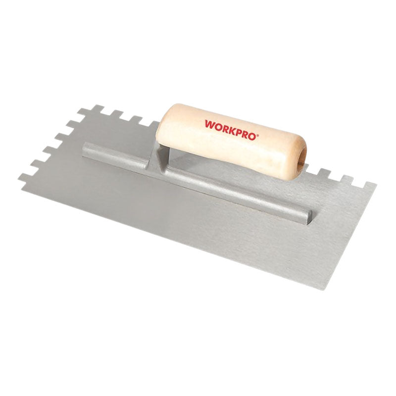 Llaneta dentada 11" x 5" mango de madera WorkPro