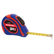Tape measure 3 m bi-material case auto lock WORKPRO