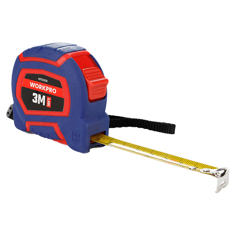 Cinta métrica 3 m carcasa bimaterial cubierta nylon WORKPRO