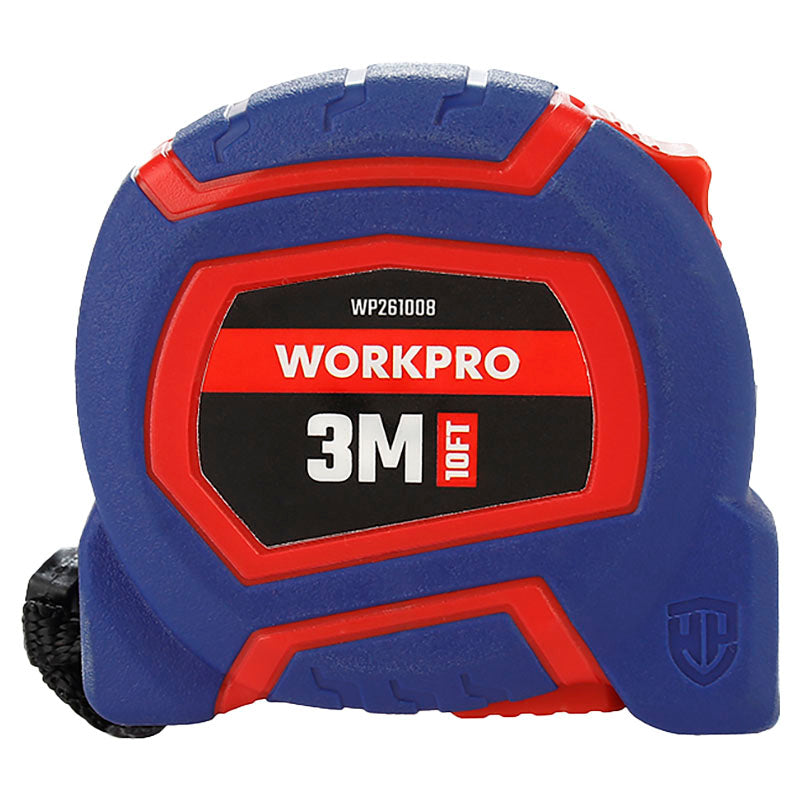 Cinta métrica 3 m carcasa bimaterial cubierta nylon WORKPRO