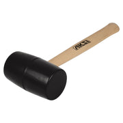 Rubber mallet with wooden handle, 24 oz Aksi