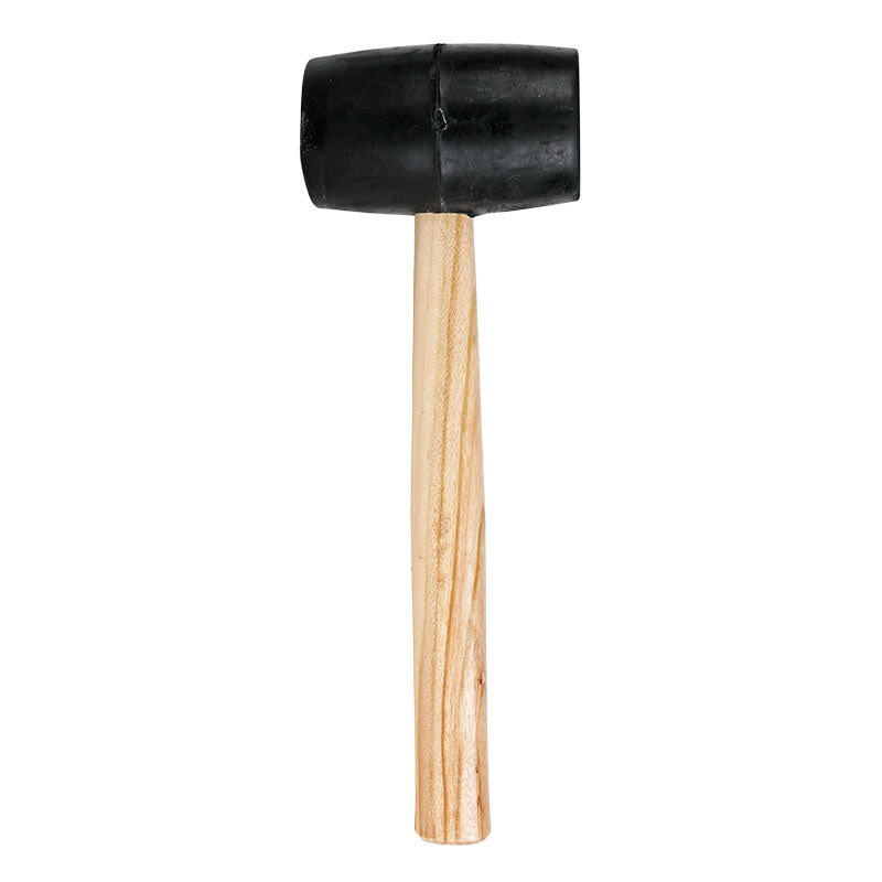 Rubber mallet with wooden handle, 24 oz Aksi