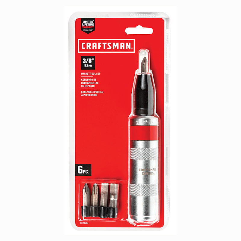 Desarmador de impacto 3/8" con 5 puntas