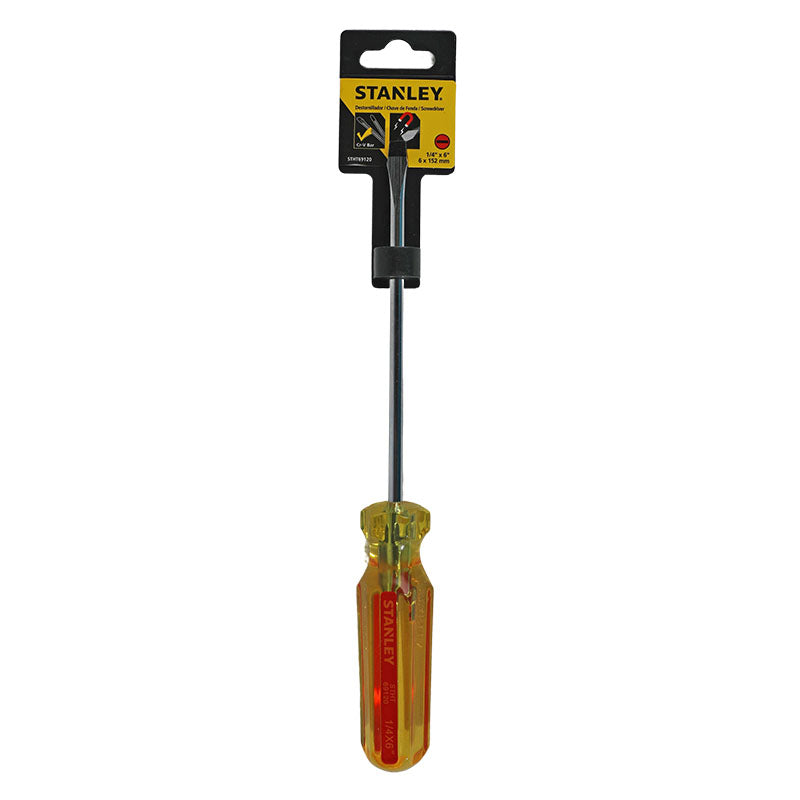Destornillador pro 1/4" x 6" plano punta magnética stanley