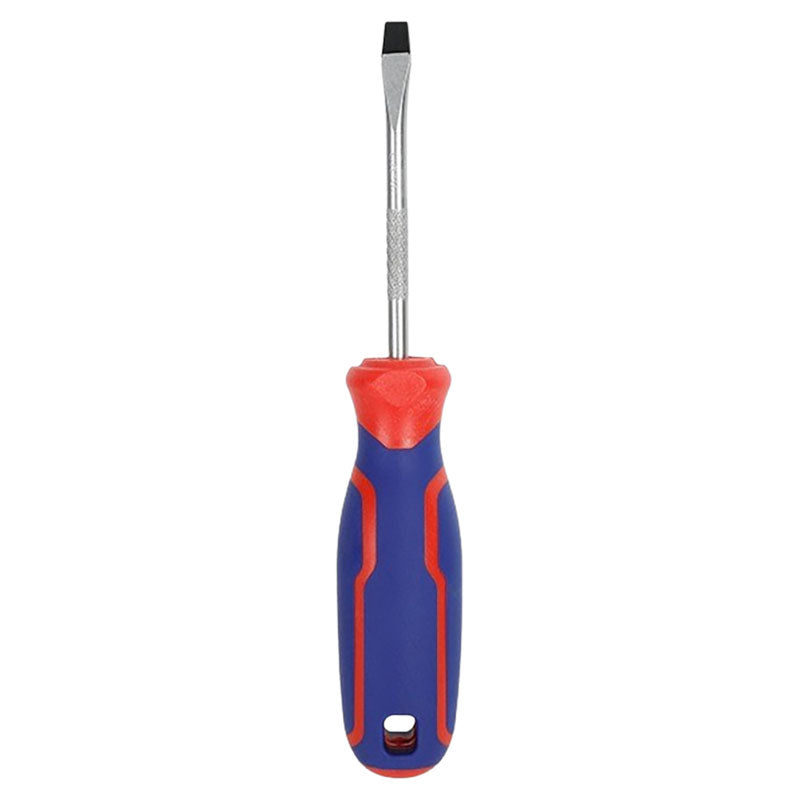 WorkPro 3/16" x 4" Slotted Screwdriver, Bi-Material Handle, Magnetic Tip
