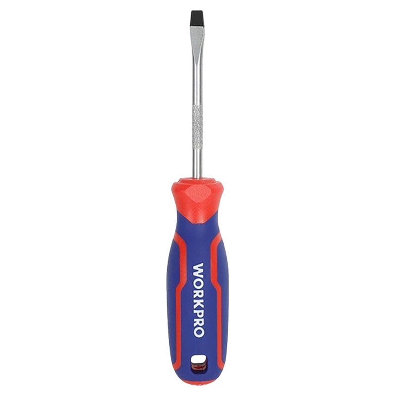 Desatornillador plano 1/4" x 6" mango bimaterial punta imantada WorkPro